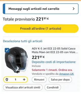 Casco AGV K-5 Jet ECE 22-05 Bianco