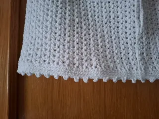 Falda crochet blanca