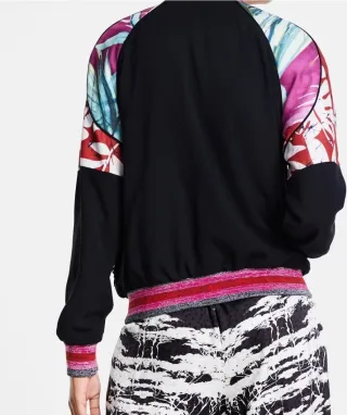 Bomber Desigual Donna Multicolor S / M Usato poco