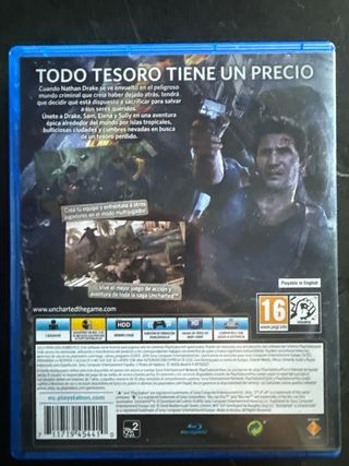 Uncharted 4: El Desenlace del Ladrón PS4