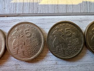 5 Monedas 5 Pesetas La Rioja 1996