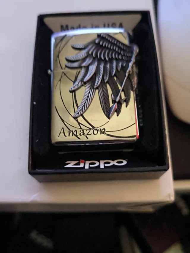 Zippo Amazon Ala Flecha Espejo Made in USA