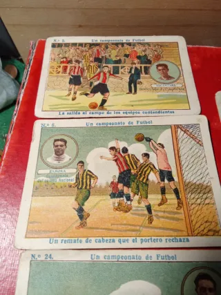 Cromos de fútbol antiguos campeonato