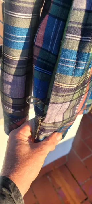 Chaqueta Billabong a cuadros con capucha