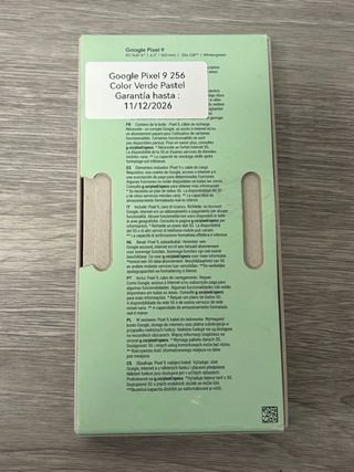 Google Pixel 9 Verde Pastel 256GB