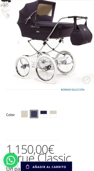 Carro de bebé Arrué clásico (NO ES DE MUÑECOS)