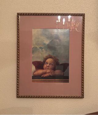 Lote 3 cuadros angelotes Miguel Ángel