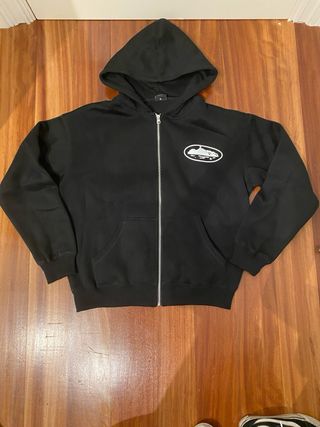 Sudadera Corteiz Cremallera Negra Talla M