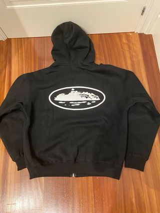 Sudadera Corteiz Cremallera Negra Talla M