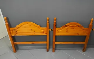 2 cabeceros de cama de madera 90
