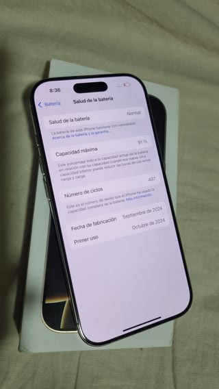 iPhone 16 Pro 91% Bateria como nuevo