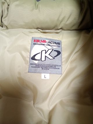 Plumífero KELME Beige Talla L. SÓLO TRATO EN MANO.