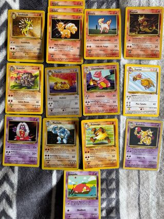 Cartas Pokémon Base Set y Primera Edición