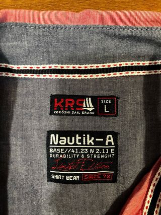 Camisa de manga corta roja