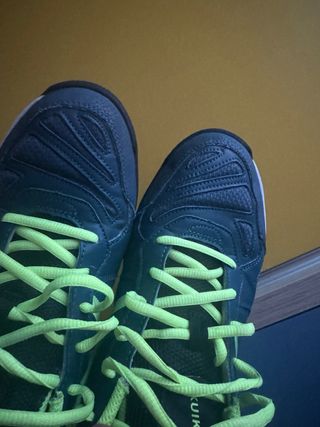Zapatillas padel kuikma azul verdoso y Verdes