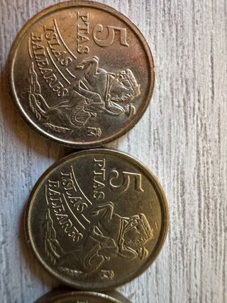 Moneda 5 Pesetas Islas Baleares 1997