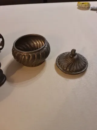 Lotto oggetti peltro vintage