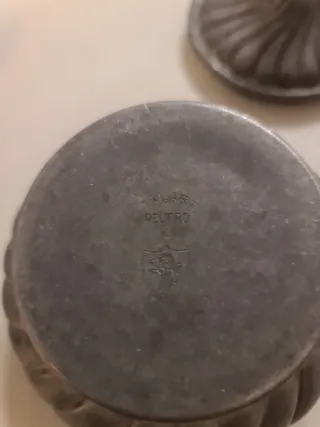 Lotto oggetti peltro vintage