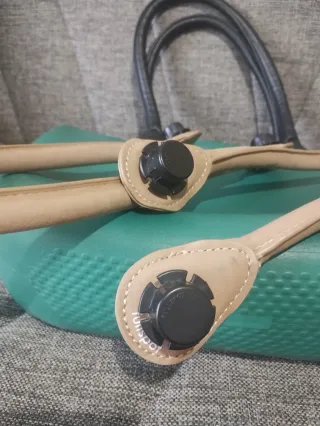 Borsa O bag Teal e Nera