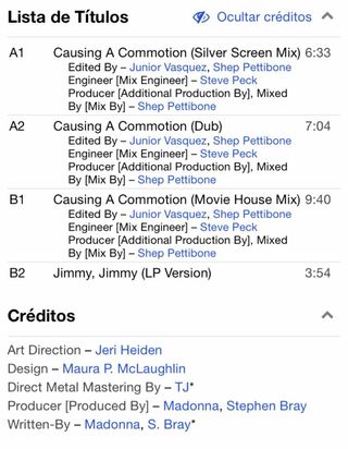 PRECINTADO Vinilo Madonna - Causing A Commotion