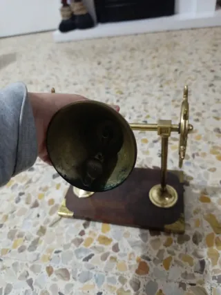 Campana de bronce náutica con timones