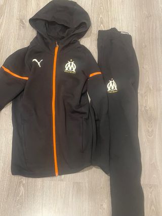 Chándal Puma Olympique de Marsella Negro Naranja