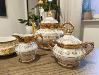 Servizio Tè Bavaria Oro Vintage anni '60