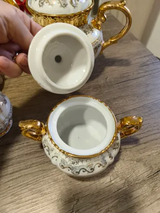 Servizio Tè Bavaria Oro Vintage anni '60