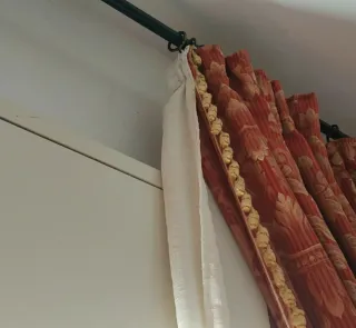 Set tenda mantovana, ferma tenda, nappe e centrini