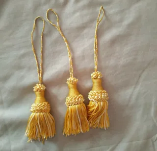 Set tenda mantovana, ferma tenda, nappe e centrini