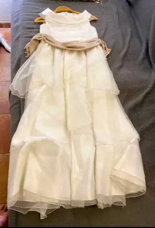 Vestido de comunión blanco niña