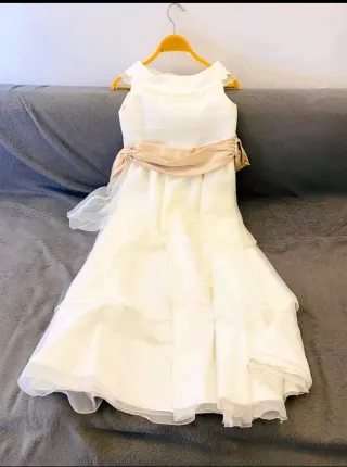 Vestido de comunión blanco niña