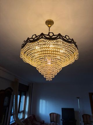 Espectacular lámpara araña cristal
