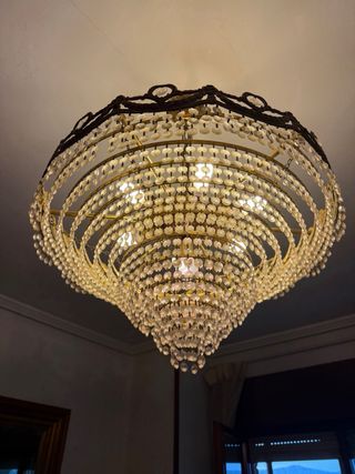 Espectacular lámpara araña cristal