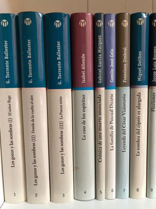 Libros literatura en castellano. 1,50 euros ejem