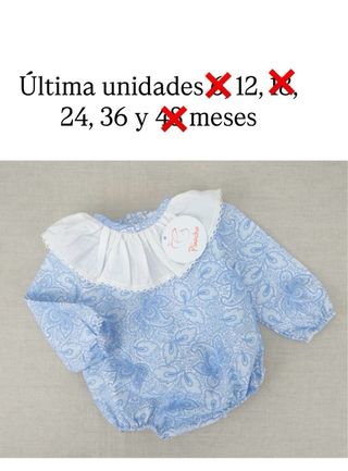 Pelele Piqué Bebé talla 24 meses