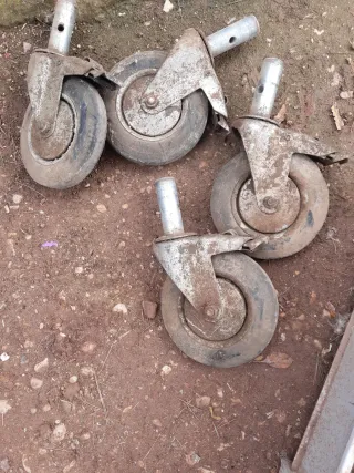 Ruedas para andamio (4 unidades)