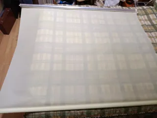 Cortina enrollable beige/amarilla