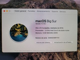 iMac 2014 21.5'' 8GB RAM