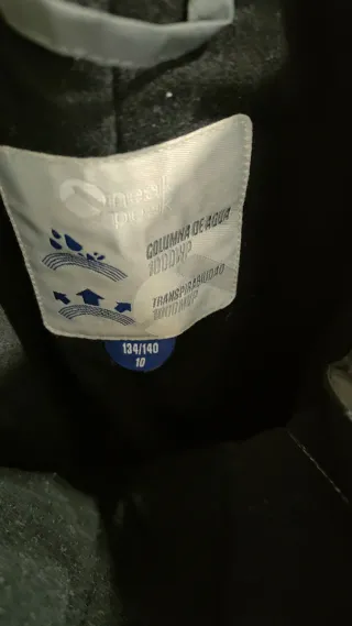 Pantalón de nieve para niño gris