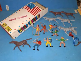 Falomir Indios  Vaqueros Figuras Decoradas 70s