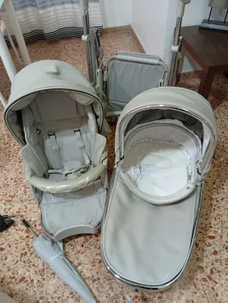 Carrito Bebecar piel