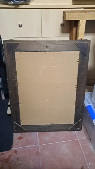 Espejo grande madera dorado