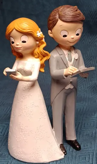 Figura Novios Boda con Niño