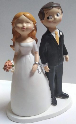 Figura Novios Boda con Niño