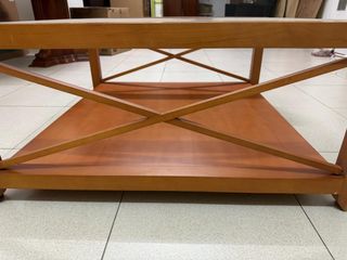 Mesa de centro madera y cristal