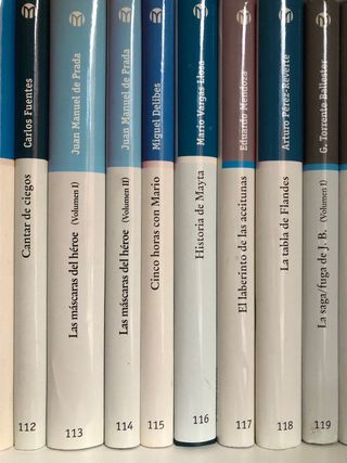 Libros literatura en castellano. 2,50 euros ejem