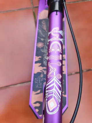 Patinete  OXELO morado decathlon