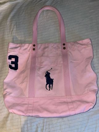 Bolso Tote Rosa Polo Ralph Lauren original