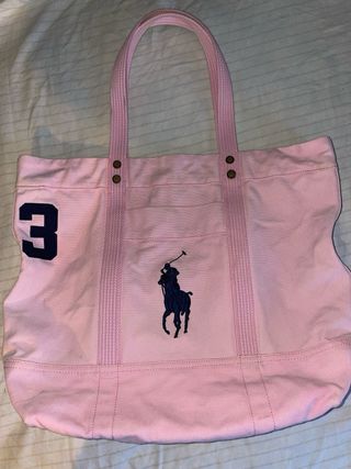 Bolso Tote Rosa Polo Ralph Lauren original